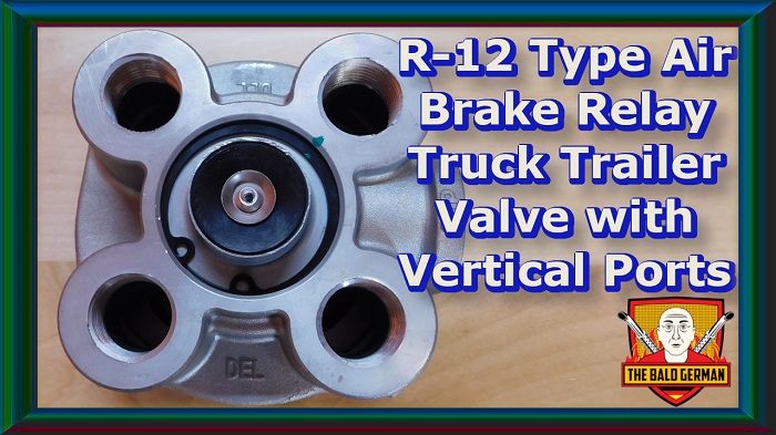 BAP102626 R-12 Type Air Brake Relay Truck Trailer Valve - Vertical Ports