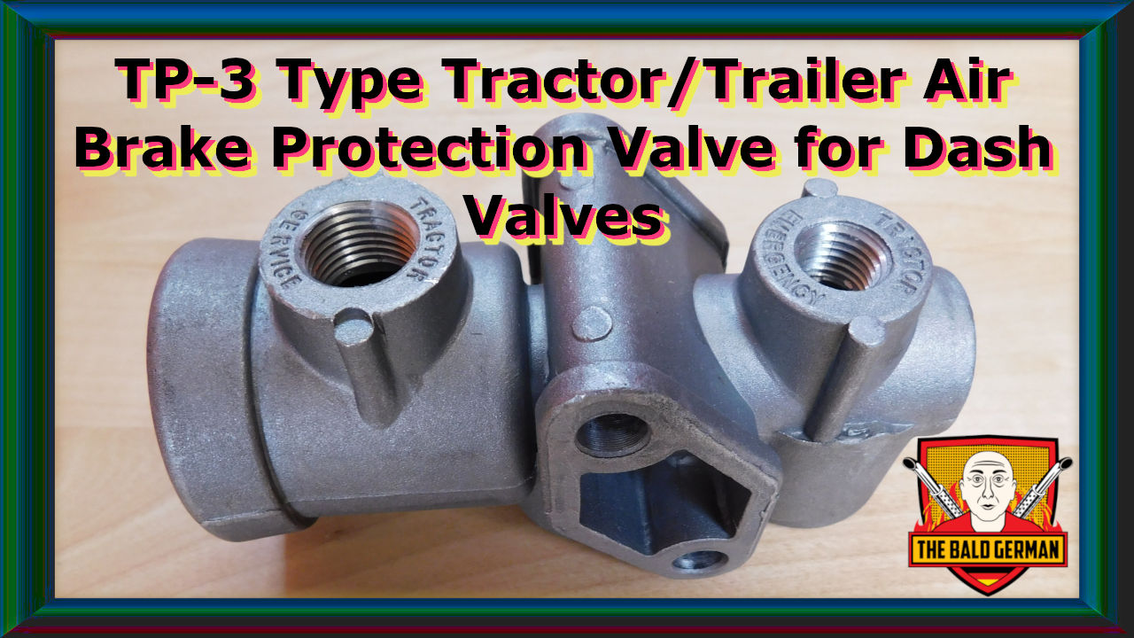 TP-3 Type Tractor/Trailer Air Brake Protection Valve for Dash Valves