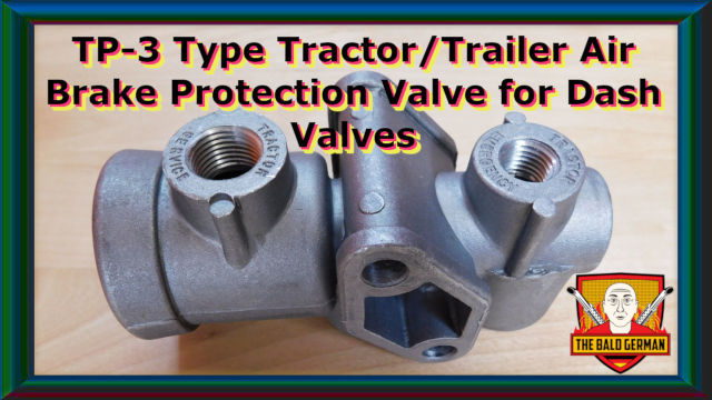 TP-3 Type Tractor/Trailer Air Brake Protection Valve for Dash Valves