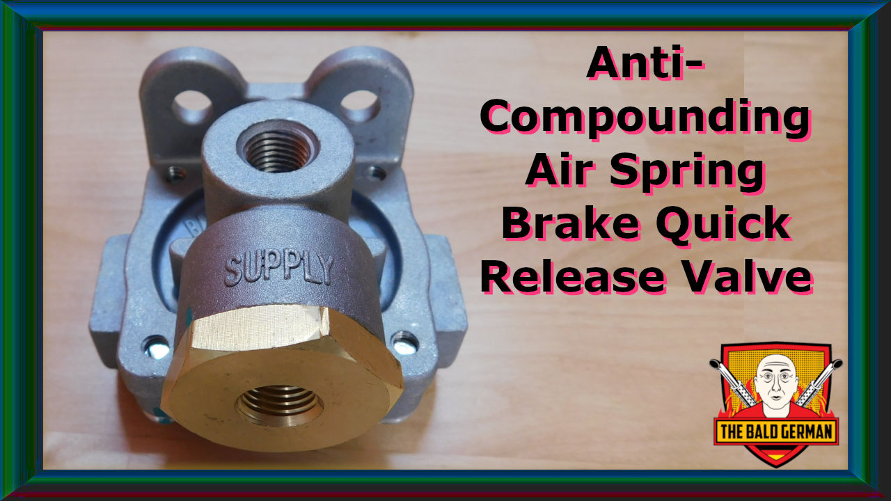 Anti-Compounding Air Spring Brake Quick Release Valve