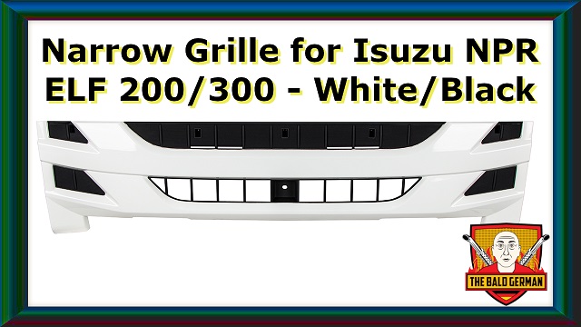 Narrow Grille for Isuzu NPR ELF 200/300 - White/Black