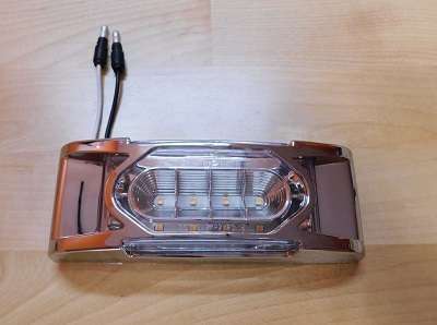 16 Amber LED Reflector Clearance/Marker Light with Chrome Bezel